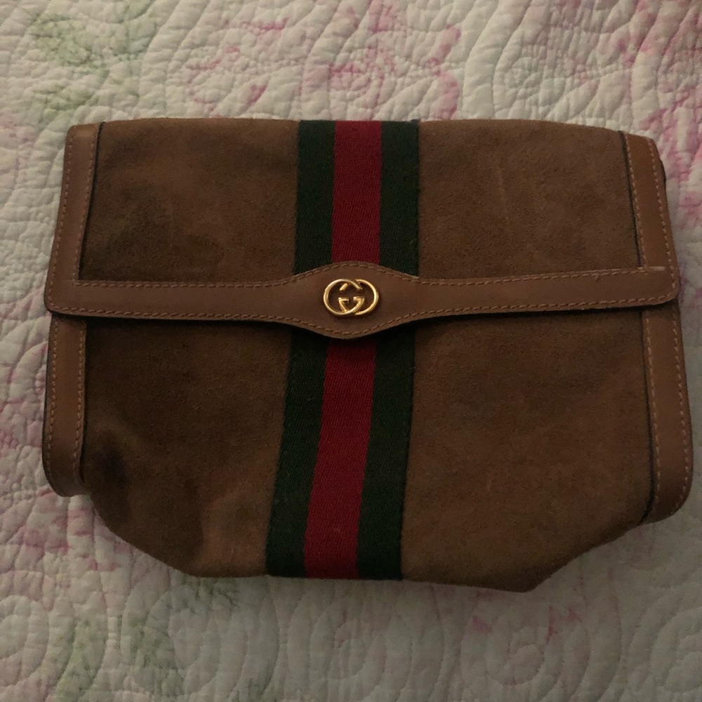 Gucci Tan Vintage Suede Bag